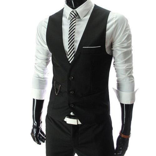 Men Slim Fit Suit Vest - TK Depot